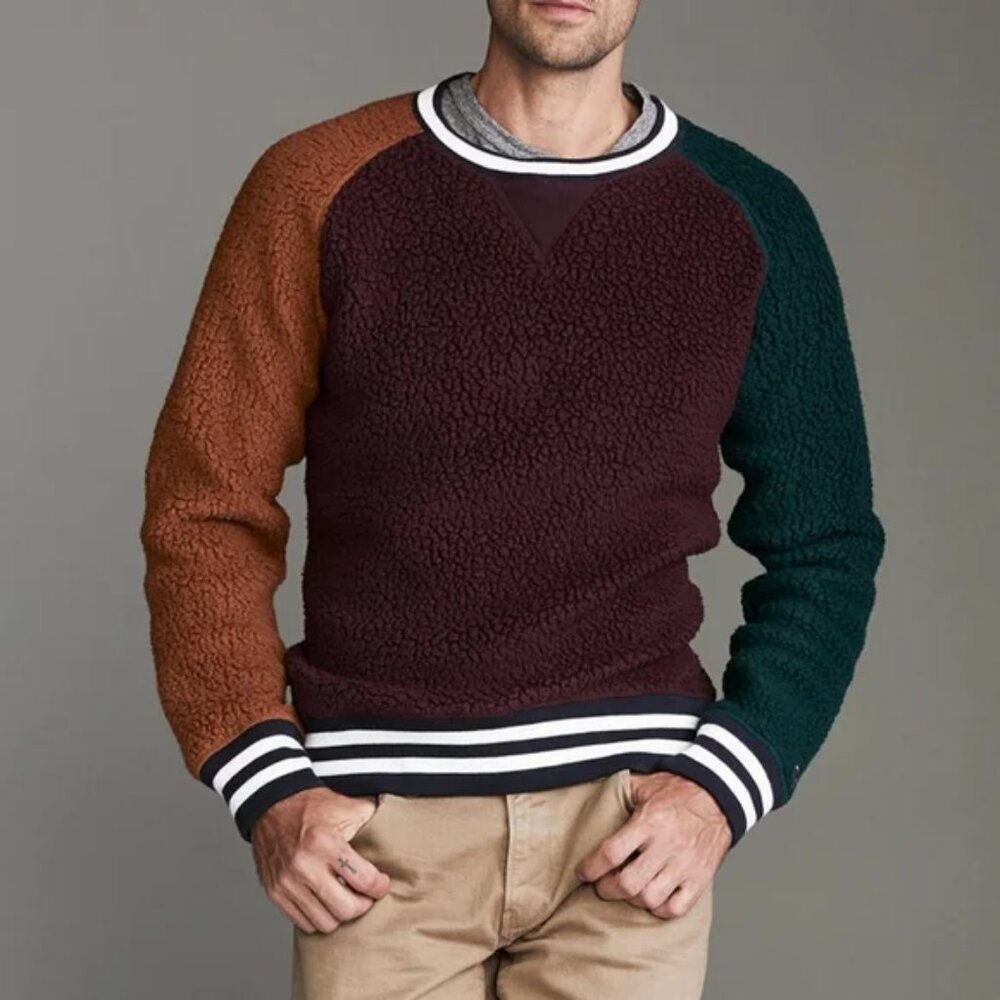 CHAMPION X Todd Snyder Sweatshirt Mens Small Colorblock‎ Polartec Fleece RARE